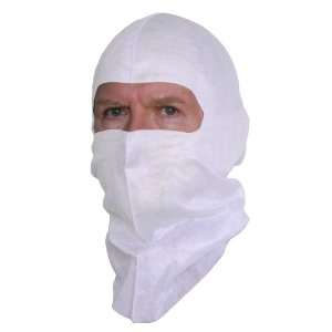  White, Open Face Head Cover As Spray Sock Balaclava Ninja 