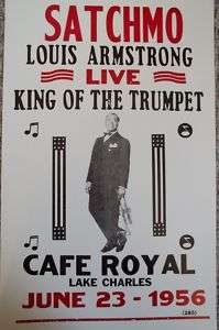 Satchmo Louis Armstrong King of the Trumpet Poster  