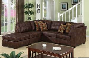 5pcs Modern Sectional Leatherette Sofa, #BQ S2090P1 2  