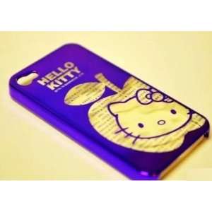  HELLO KITTY iPHONE 4 4G CHROME PURPLE Cell Phones & Accessories