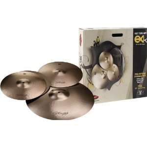  Stagg EXK SET B8 Bronze Cymbal Set with 14 Inch Hi Hats 