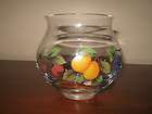 new mikasa garden harvest glass vase candy dish candle holder