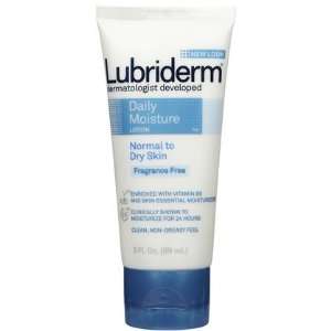 Lubriderm Daily Moisture Lotion for Normal To Dry Skin, 3 oz (Quantity 