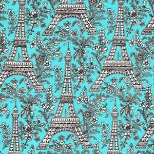  Michael Miller Eiffel Tower Spa Fabric Arts, Crafts 