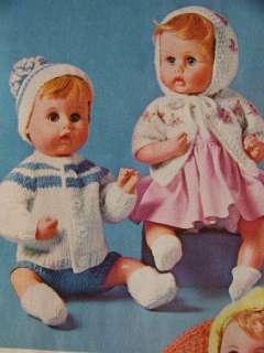   Fashion & Baby Doll Clothes Outfits Knit Crochet Sew Patterns  