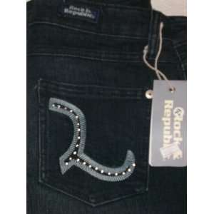  RARE & AUTHENTIC ROCK &REPUBLIC CRYSTAL ROTH JEANS 30 