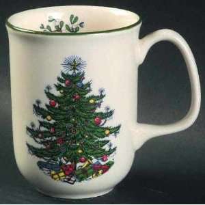  Cuthbertson Christmas Tree (Narrow Green Band,Cream) Mug 