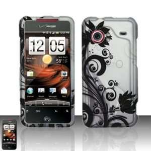  For HTC Droid Incredible 6300 (Verizon) Rubberized Design Cover 