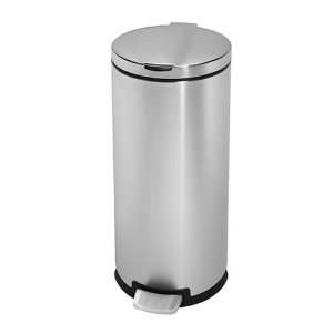  simplehuman CW1132 30 Liter Round Step Can, Brushed