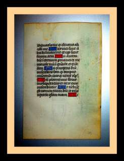 1350 BOOK OF HOURS,NETHERLANDS,BREVIER,MIDDLE AGES OVER 650 YEARS OLD 