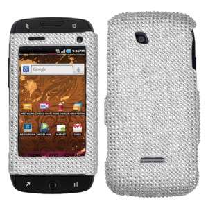 Silver Crystal Bling Case Phone Cover for T Mobile Samsung Sidekick 4G