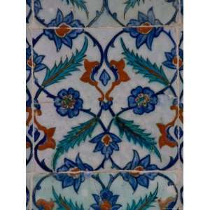  Colorful Tile Work in the Topkapi Palace, Istanbul, Turkey 
