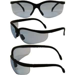   Safety Glasses Sunglasses ANSI Z87.1 Adjust Length Temple Blue Lens