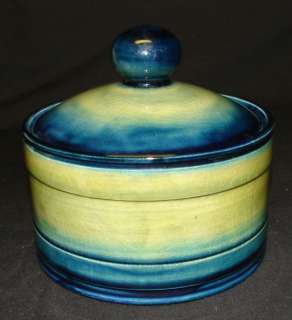 Vintage WILLIAM MOORCROFT Pottery Tobbaco Jar c.1918 28  