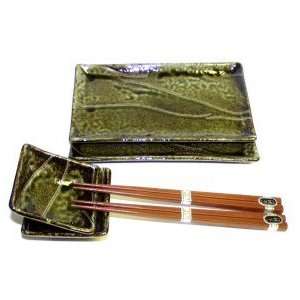  Nami Oribe Green Sushi Set for Two