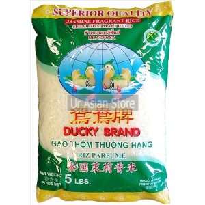 Ducky Brand White Jasmine Rice 5 Lb  Grocery & Gourmet 