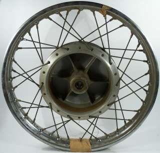 Vintage Norton 19 Inch Front Motorcycle Wheel/Hub/Brake Drum  