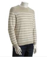 Cullen hemp stripe linen cotton crewneck sweater style# 317065001