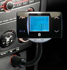 Car LCD Bluetooth  FM Handfree steering Transmitter