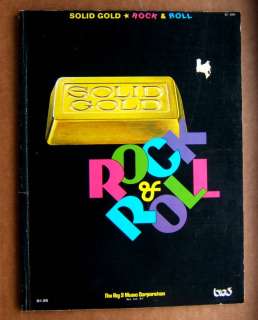 SOLID GOLD ROCK & ROLL Sheet Music Song Book  