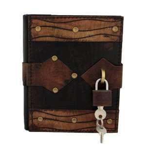   on a Brown Handmade Leather Bound Journal XSO120
