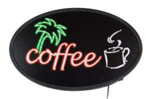 13×21×1 LED NEON BRIGHT MOTION COFFE OPEN SIGN  