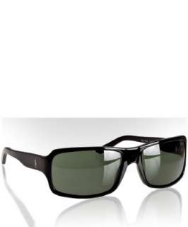 POLO Ralph Lauren black plastic rectangle wrap sunglasses   up 