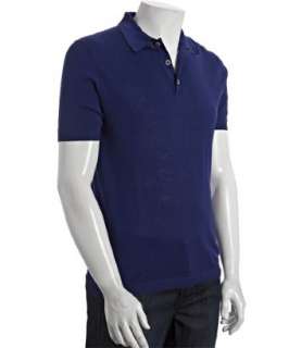 Prada baltic cotton sweater knit classic fit polo   