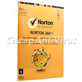 Norton 360 6.0 3 PC User / 1 Year (Brand New Sealed Retail)  
