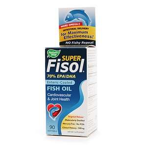 Natures Way Super Fisol Enteric Coated Fish Oil 90 softgels