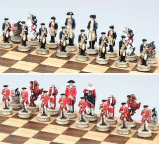 Fame ~ Themed Chess Pieces REVOLUTIONARY WAR CHESSMEN King Height 4 1 