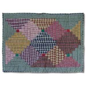   Theme Quilted Harvest Log Cabin Pillow Sham 21x27