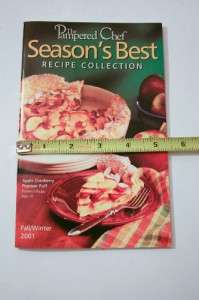 Pampered Chef Fall/Winter 2001 Seasons Best Recipes  
