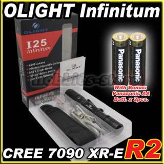 Olight I25 Infinitum Cree R2 Flashlight AAx2 +Batt*NEW*  