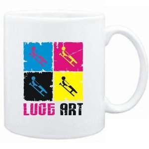  Mug White  Luge Art  Sports