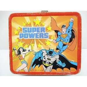  Super Powers Metal Lunch Box from 1983 Featuring Superman 