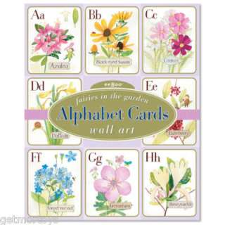 eeBoo Fairies in the Garden Alphabet Cards Wall Art New 689196000324 