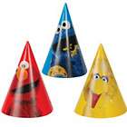   Street Elmo Big Bird & Cookie Birthday Party Cone Hats Party Favors