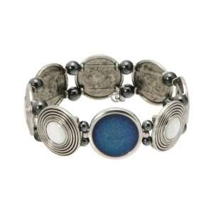    Magnetic Hematite Health Mood Disk Stretch Bracelet Jewelry