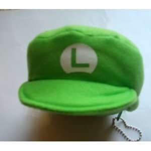 4 Green Super Mario Bros. LUIGI Plush Hat Coin Purse with 