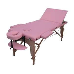  77 L 3 Pad Pink PU Reiki Portable Massage Table