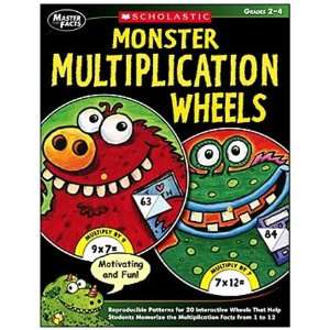   Facts Monster Multiplication Wheels Math Grades 2 4