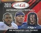 2011 Sage Autograph Series Football Autographed Box 14 RC AUTO