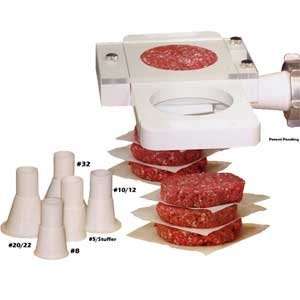 Universal Hamburger Patty Attachment for Meat Grinders and Sausage 