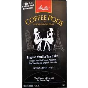  Melitta OneOne English Vanilla Tea Cake Coffee Pods 18ct 