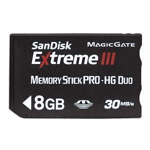   Extreme III 8GB Memory Stick PRO HG Duo Memory Card Electronics
