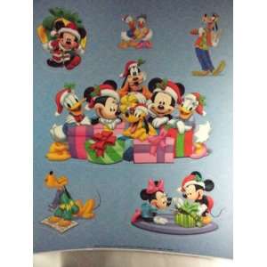 Mickey Mouse Static Cling Window Decoration   Christmas Theme  