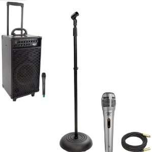   Microphone   PMKS5 Compact Base Black Microphone Stand   PPMCL50 50ft