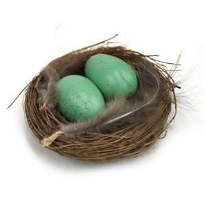  Grass Bird Nest 2.75 in. w/ Eggs