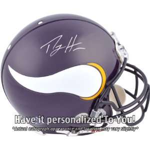   Minnesota Vikings Personalized Autographed Pro Line Helmet Sports